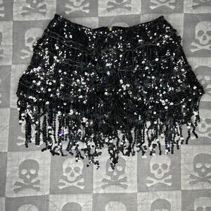 Y2k mini sequin shorts